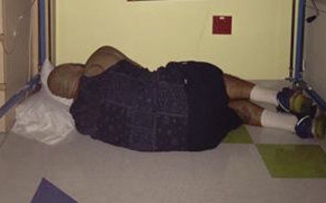 Photo Of Father Sleeping On Floor Goes Viral (Photo)