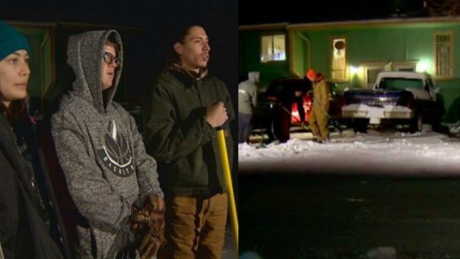 Teenagers Shoveling Snow To Help Out Had No Clue Who Was Right Inside One Of The Homes