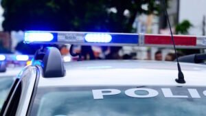 Police Officer Takes Forever To Exit His Patrol Car, Couple Quickly Realizes Why