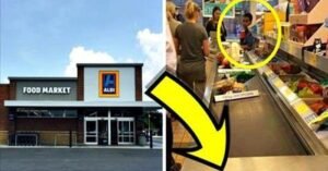 Sign Pops Up Overnight At Muslim Cashier’s Register, Two Words Leave Aldi’s Shoppers Livid