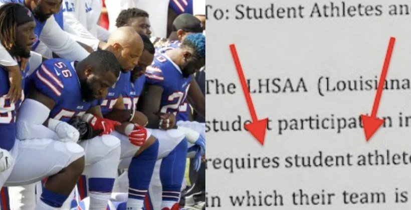 Louisiana High School Sparks Controversy After National Anthem Protest Response; Is It Appropriate? (Photo)