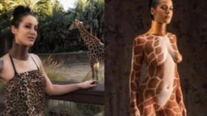 Here's What A Woman Looks Like After Spending Years 'Transforming' Into A Giraffe (Photo)