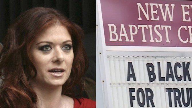 Debra Messing Faces Backlash For Celebrating 'Offensive' Church Sign About Trump Voters