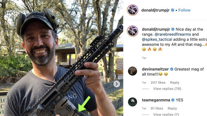 Don Jr. Sparks Outrage After Sharing Photo Of His Customized Gun With 'Controversial' Design