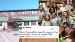 Senator Faces Backlash For Sharing Photo Of Restaurant's 'Controversial' Sign