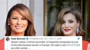 CNN Reporter Accuses Melania Of Copying Spanish Queen's Outfits