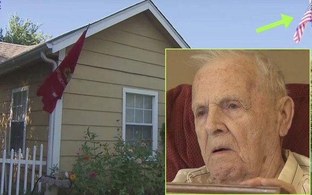 Blind WWII Veteran Attacked While Trying To Protect American Flag