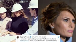 Melania Tweets About Progress On White House Project, Faces Backlash Online
