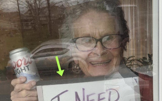 Old Lady Makes 'Hilarious Plea' From Her Window During Coronavirus Lockdown
