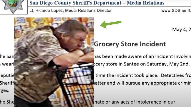 Sheriff's Department Investigating After Man's 'Facial Covering' At Grocery Store Sparks Outrage