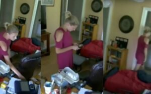Woman Asks To 'Use Bathroom' In 94-Year-Old Veteran's House, Camera Catches Her Stealing
