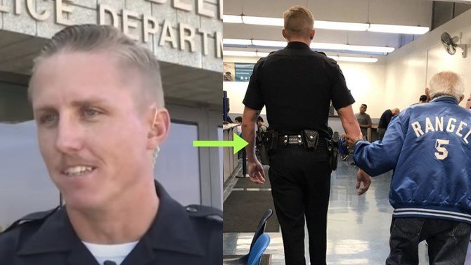 Officer Hailed A Hero After Responding To 'Disturbance' At Bank Involving 92-Year-Old Man