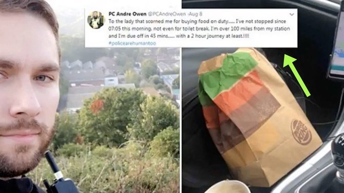 Officer Responds After Woman Allegedly 'Shamed' Him For Buying Burger King On The Job