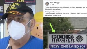 Restaurant Owner Claims New Store's 'Controversial' Sign Is 'Affecting Business'