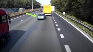 'Horror' Crash Shows Why It's Dangerous To Pass A Truck Before Exiting A Highway