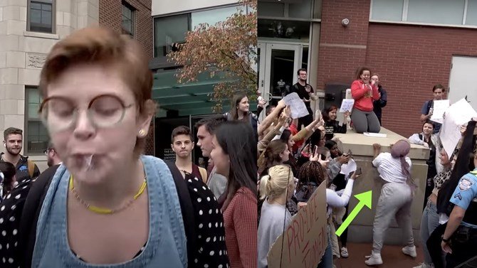 'Spitting', 'Twerking', 'Screaming' Pro-Choice Protesters Confront Pro-Life Group