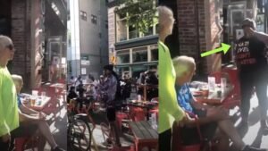 BLM Protesters 'Harass' Elderly Diners, Down Their Drink In Front Of Them