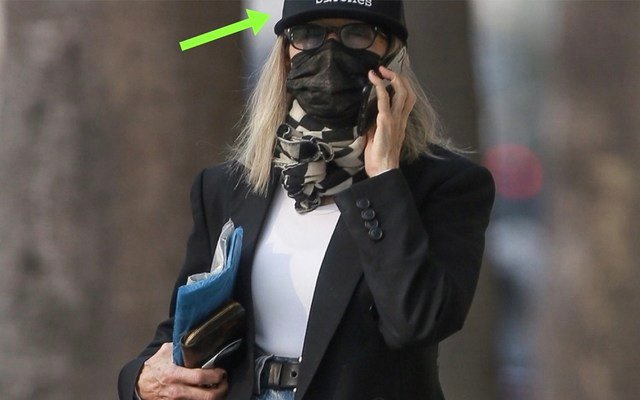 Diane Keaton Turns Heads For Wearing Hat With 'Blunt' Message