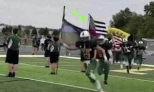 High School Football Players Suspended For Flying Flags 'Honoring First Responders' At Game