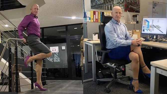 Straight, Married Father-Of-Three Says He's Been Wearing Skirts And Heels To Work For Years