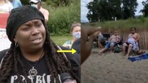 Woman Records Herself Confronting Beachgoers For Displaying 'Controversial' Flag