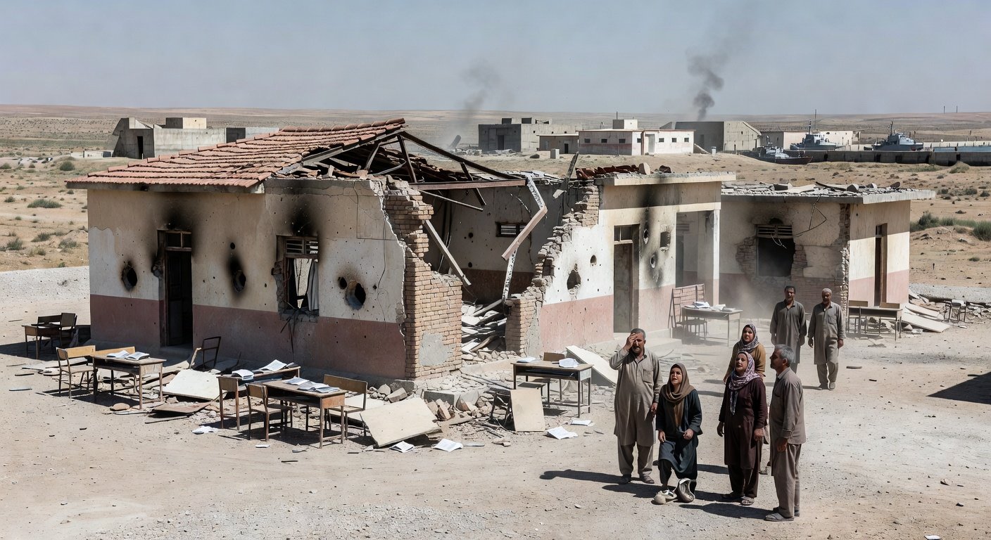 Analysis Suggests School Was Hit Amid U.S. Strikes on Iranian Naval Base