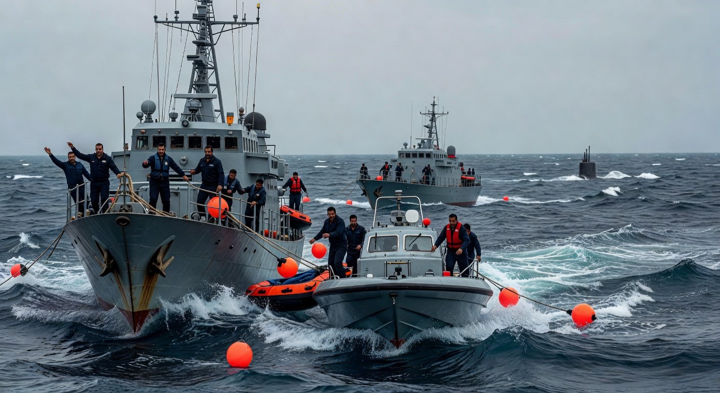 Iran’s Frantic Attempt to Save Its Ships Before Torpedo Attack