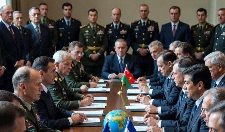 A room full of leaders at the negotiating table