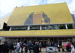 Exterior of the main building at the Cannes film festival
