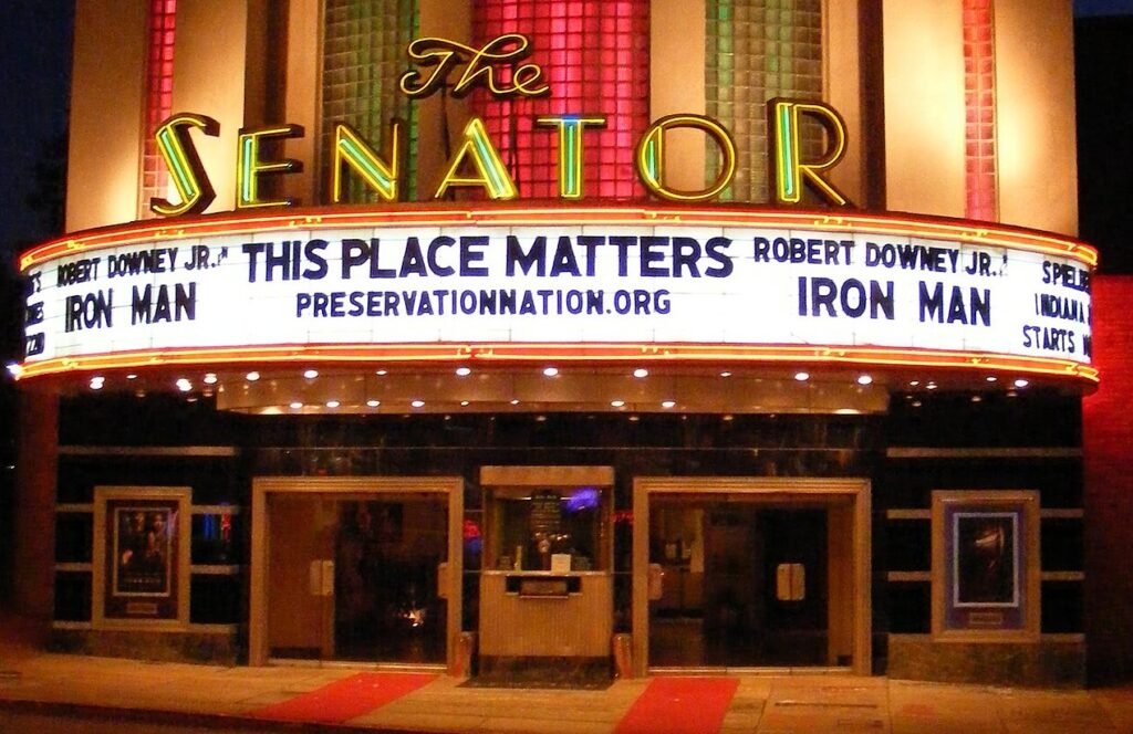 Exterior of a movie theater