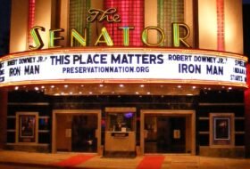 Exterior of a movie theater